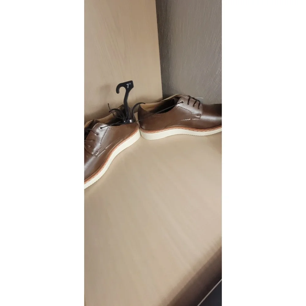 M GE‎ Kradinn Dress Oxford Memory Foam Dark Brown Size 7 1/2